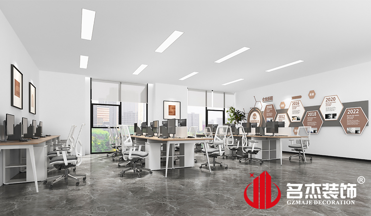 开放办公区装修设计效果